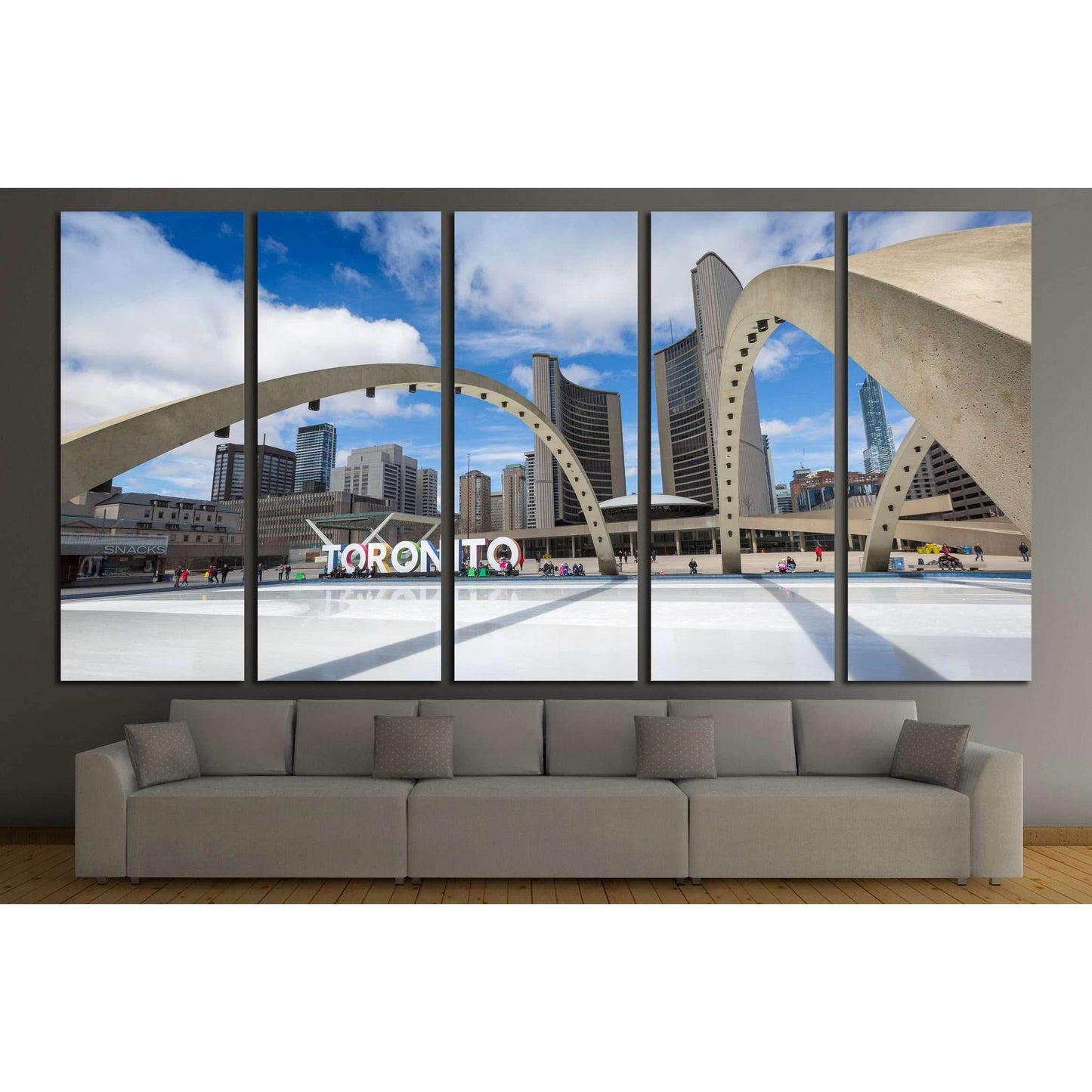 Toronto City Hall and Nathan Phillips Squar №2071 Ready to Hang Canvas PrintCanvas art arrives ready to hang, with hanging accessories included and no additional framing required. Every canvas print is hand-crafted, made on-demand at our workshop and expe