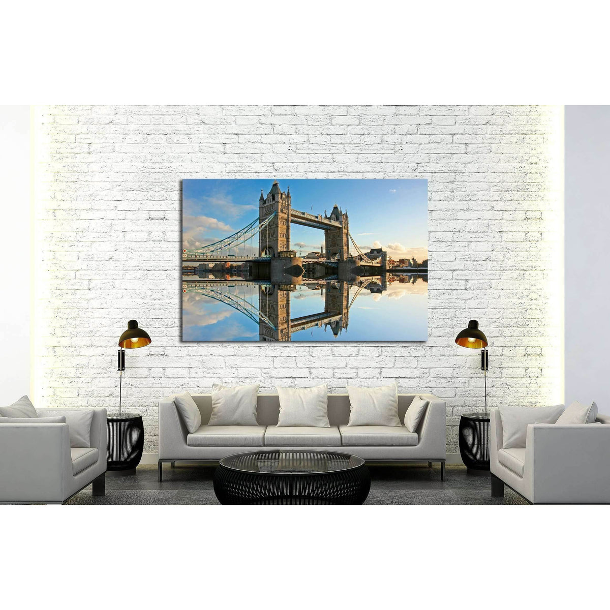 Tower Bridge at sunset №2581 Ready to Hang Canvas PrintCanvas art arrives ready to hang, with hanging accessories included and no additional framing required. Every canvas print is hand-crafted, made on-demand at our workshop and expertly stretched around