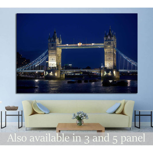 Tower bridge in London №781 Ready to Hang Canvas PrintCanvas art arrives ready to hang, with hanging accessories included and no additional framing required. Every canvas print is hand-crafted, made on-demand at our workshop and expertly stretched around