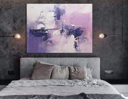 Twilight Serenity in Purple and Indigo - Canvas Print - Artoholica Ready to Hang Canvas Print