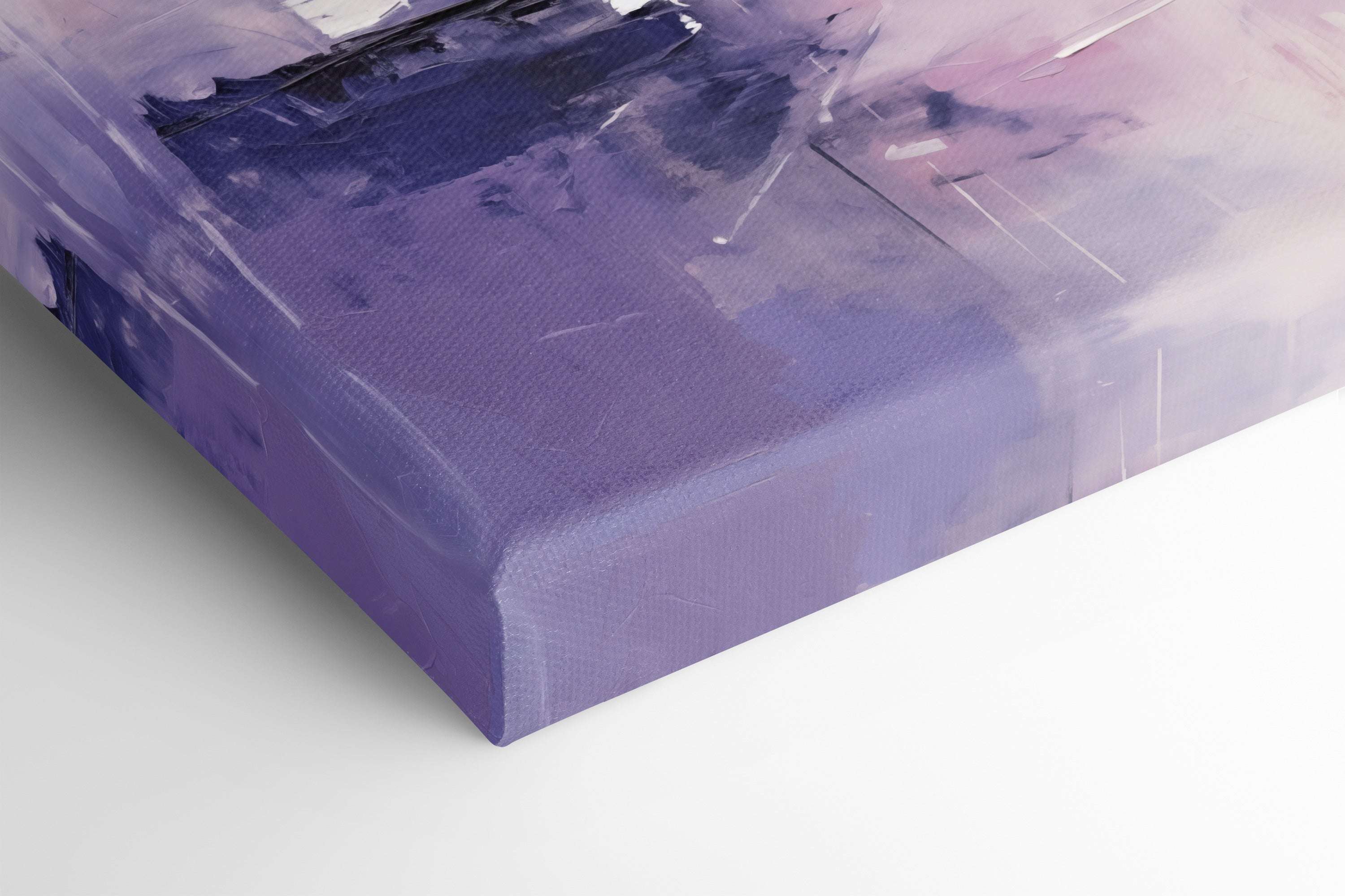 Twilight Serenity in Purple and Indigo - Canvas Print - Artoholica Ready to Hang Canvas Print