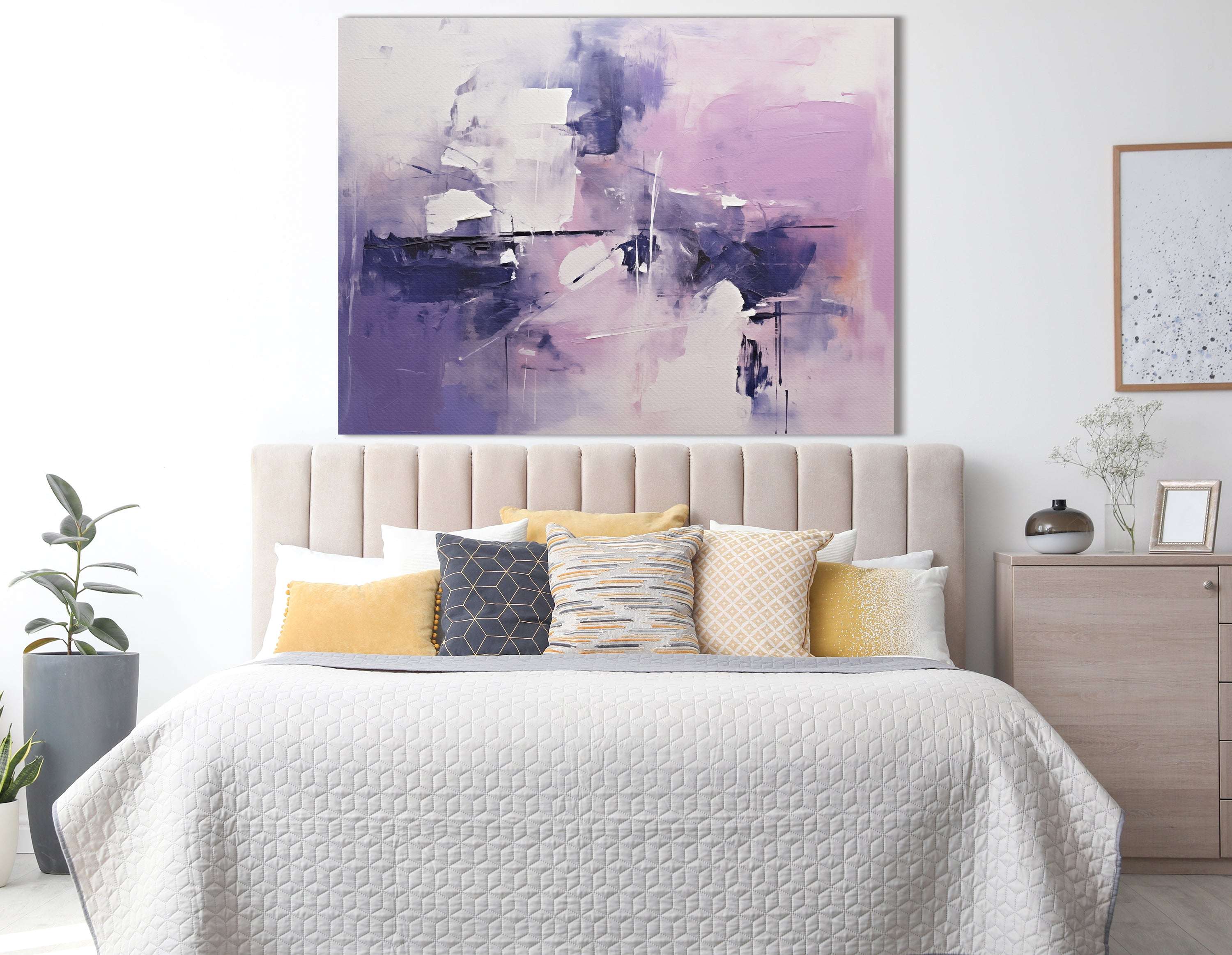 Twilight Serenity in Purple and Indigo - Canvas Print - Artoholica Ready to Hang Canvas Print