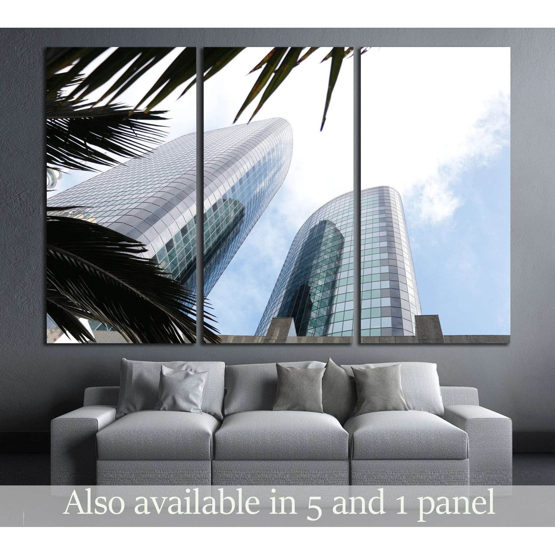 Two highrises №2386 Ready to Hang Canvas PrintCanvas art arrives ready to hang, with hanging accessories included and no additional framing required. Every canvas print is hand-crafted, made on-demand at our workshop and expertly stretched around 100% Nor