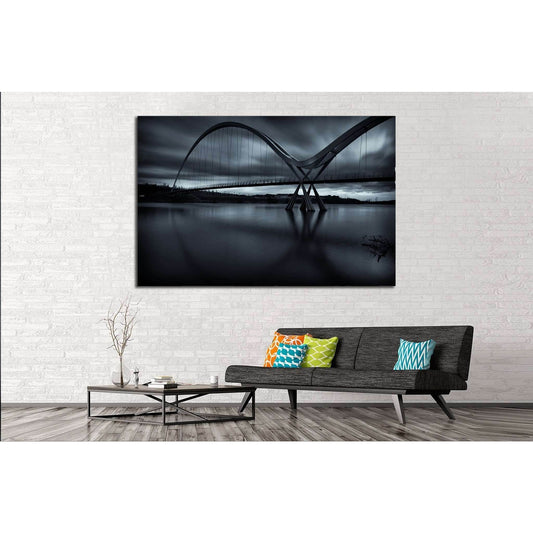 UK, Teesside, Stockton-on-Tees, The Infinity Bridge №1755 Ready to Hang Canvas PrintCanvas art arrives ready to hang, with hanging accessories included and no additional framing required. Every canvas print is hand-crafted, made on-demand at our workshop
