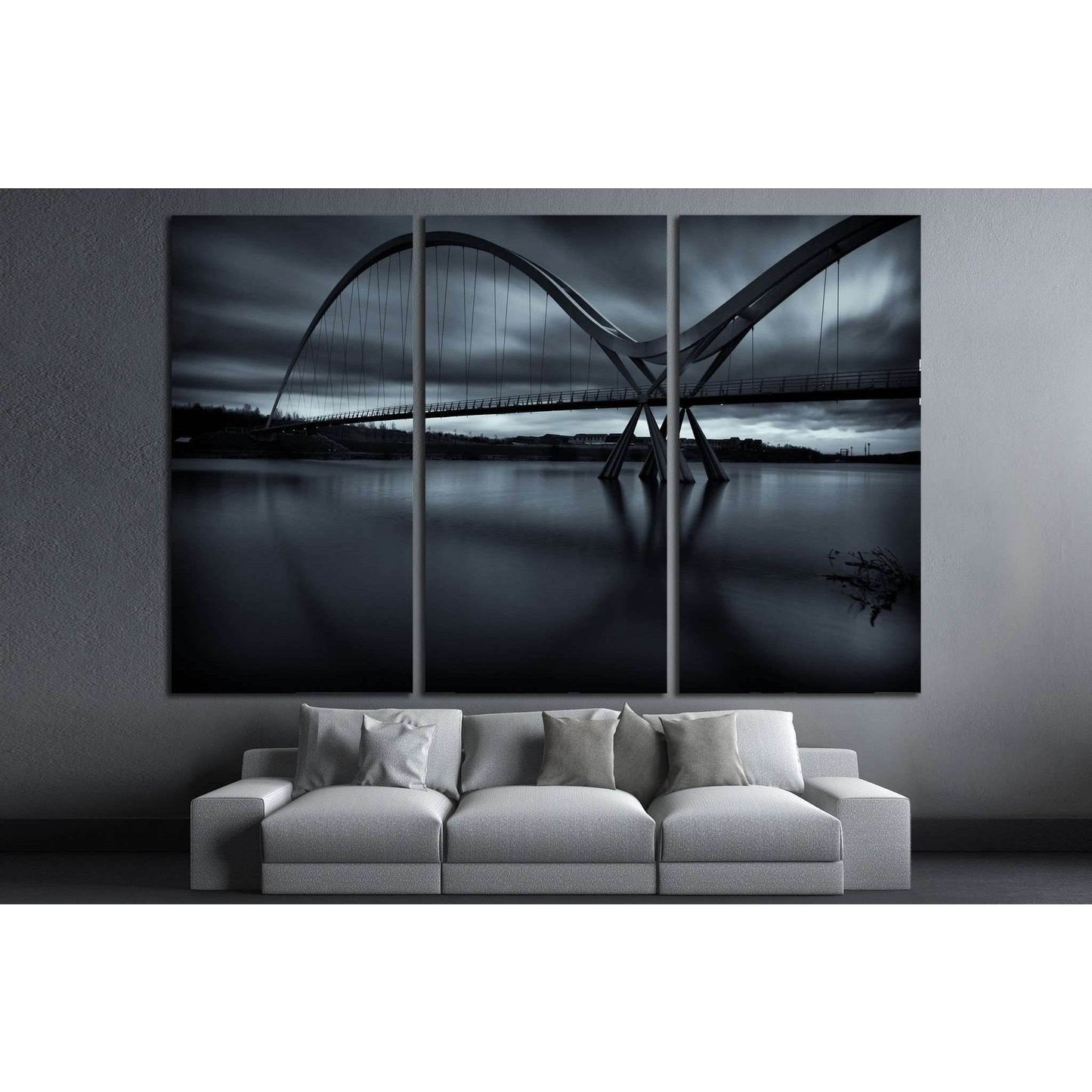 UK, Teesside, Stockton-on-Tees, The Infinity Bridge №1755 Ready to Hang Canvas PrintCanvas art arrives ready to hang, with hanging accessories included and no additional framing required. Every canvas print is hand-crafted, made on-demand at our workshop