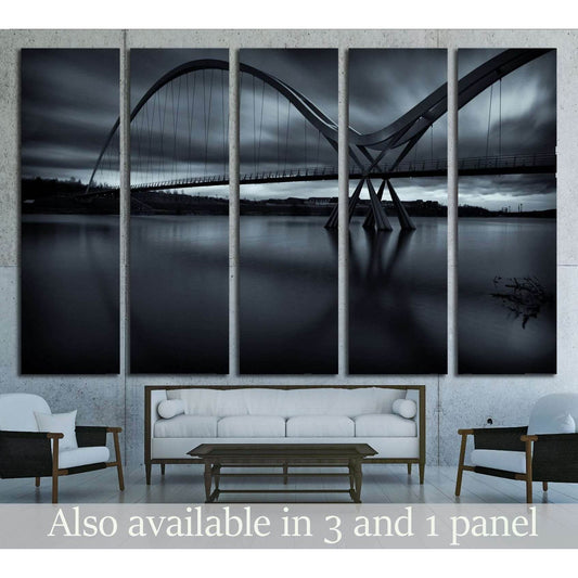 UK, Teesside, Stockton-on-Tees, The Infinity Bridge №1755 Ready to Hang Canvas PrintCanvas art arrives ready to hang, with hanging accessories included and no additional framing required. Every canvas print is hand-crafted, made on-demand at our workshop