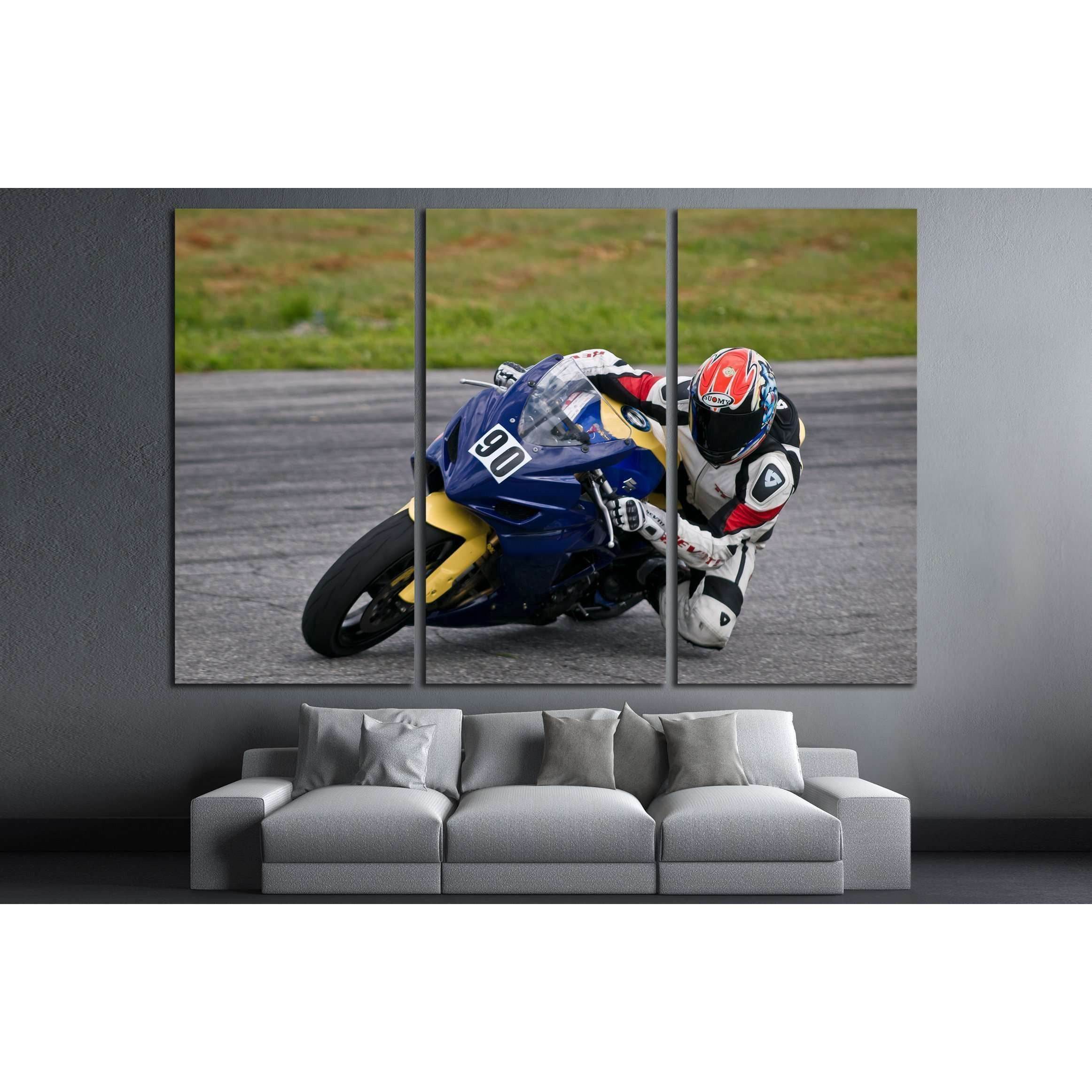Ukrainian Superstock Championship on Chaika motordrome №2470 Ready to Hang Canvas PrintCanvas art arrives ready to hang, with hanging accessories included and no additional framing required. Every canvas print is hand-crafted, made on-demand at our worksh