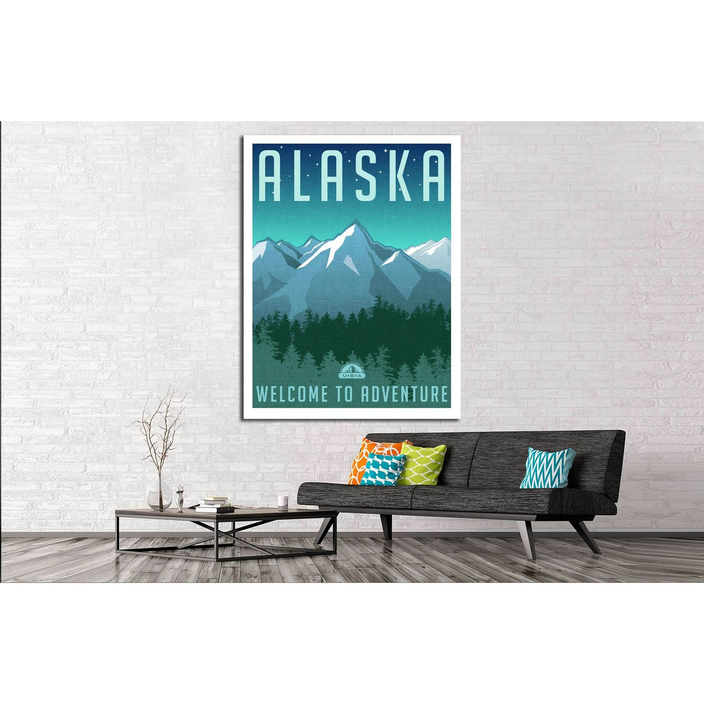 United States, Alaska mountain landscape №4575 Ready to Hang Canvas PrintCanvas art arrives ready to hang, with hanging accessories included and no additional framing required. Every canvas print is hand-crafted, made on-demand at our workshop and expertl