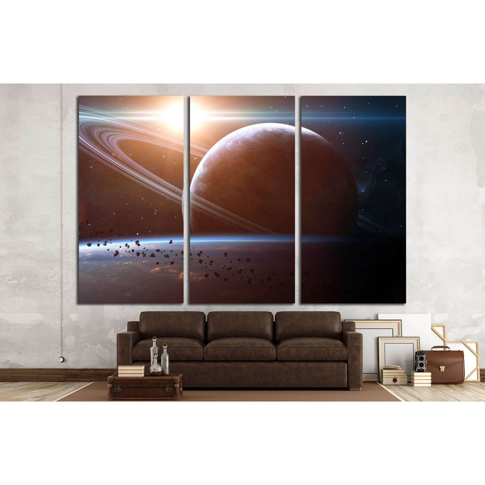 Universe scene with planets. Elements furnished by NASA №2438 Ready to Hang Canvas PrintCanvas art arrives ready to hang, with hanging accessories included and no additional framing required. Every canvas print is hand-crafted, made on-demand at our works