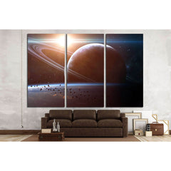 Universe scene with planets. Elements furnished by NASA №2438 Ready to Hang Canvas PrintCanvas art arrives ready to hang, with hanging accessories included and no additional framing required. Every canvas print is hand-crafted, made on-demand at our works