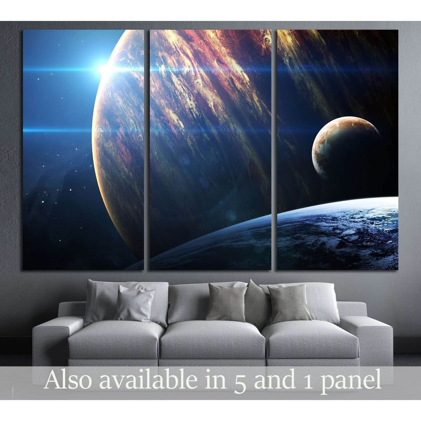 Universe scene with planets, stars and galaxies in outer space №2434 Ready to Hang Canvas PrintCanvas art arrives ready to hang, with hanging accessories included and no additional framing required. Every canvas print is hand-crafted, made on-demand at ou