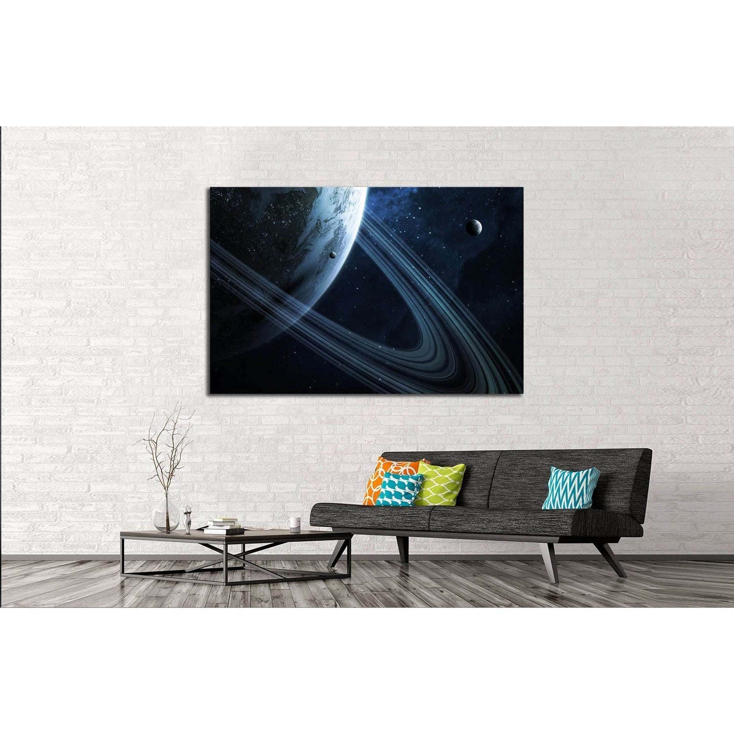 Universe scene with planets, stars and galaxies. №2440 Ready to Hang Canvas PrintCanvas art arrives ready to hang, with hanging accessories included and no additional framing required. Every canvas print is hand-crafted, made on-demand at our workshop and