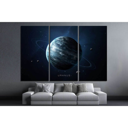 Uranus - High resolution 3D images presents planets of the solar system. №2443 Ready to Hang Canvas PrintCanvas art arrives ready to hang, with hanging accessories included and no additional framing required. Every canvas print is hand-crafted, made on-de