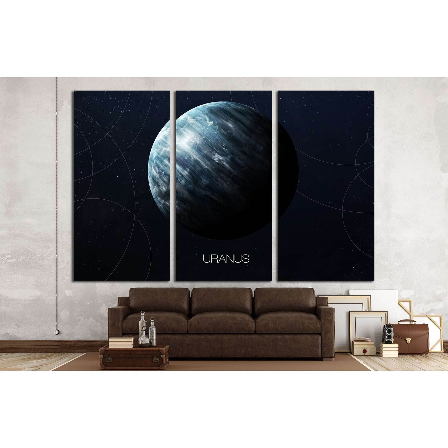 Uranus - High resolution images presents planets of the solar system. №2447 Ready to Hang Canvas PrintCanvas art arrives ready to hang, with hanging accessories included and no additional framing required. Every canvas print is hand-crafted, made on-deman