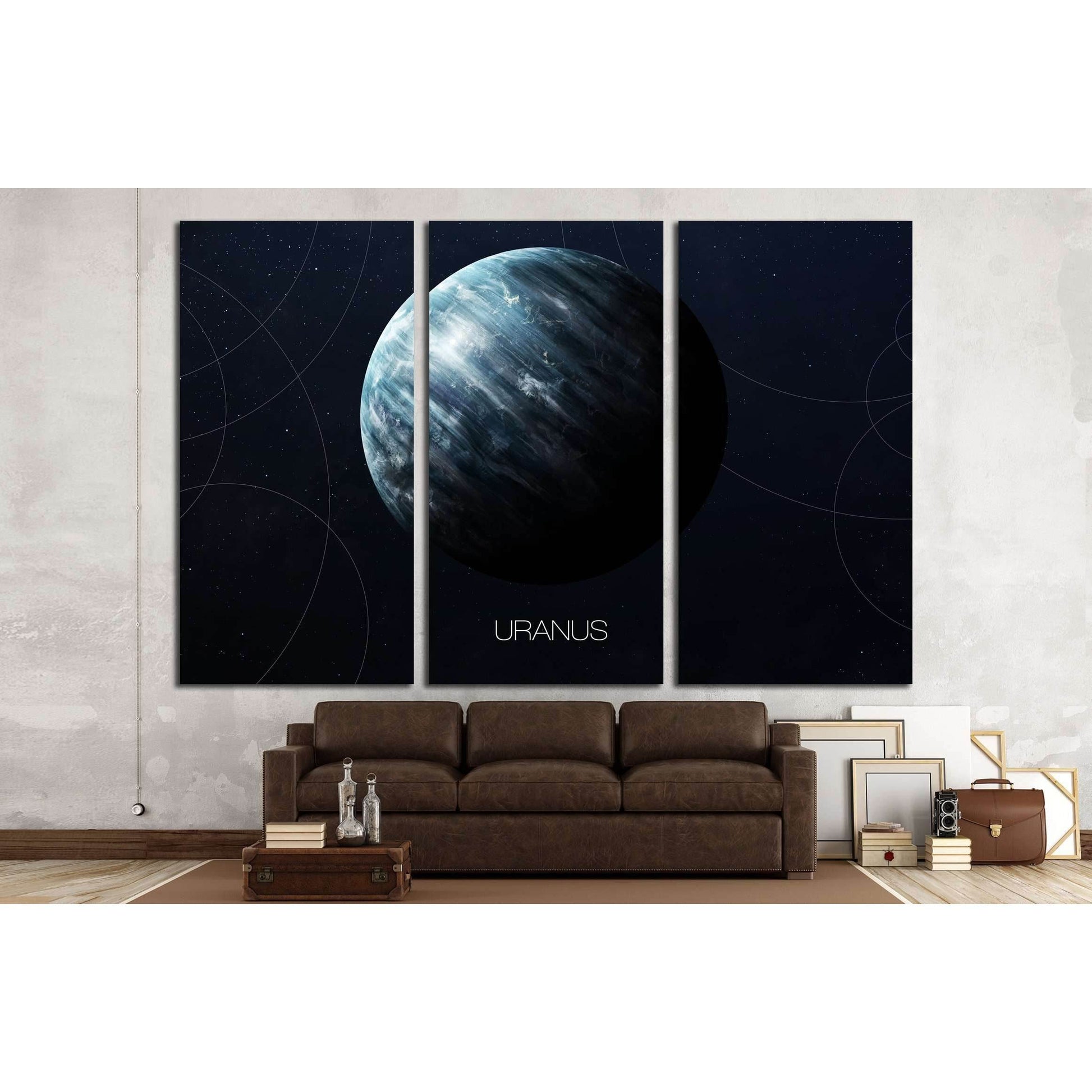 Uranus - High resolution images presents planets of the solar system. №2447 Ready to Hang Canvas PrintCanvas art arrives ready to hang, with hanging accessories included and no additional framing required. Every canvas print is hand-crafted, made on-deman