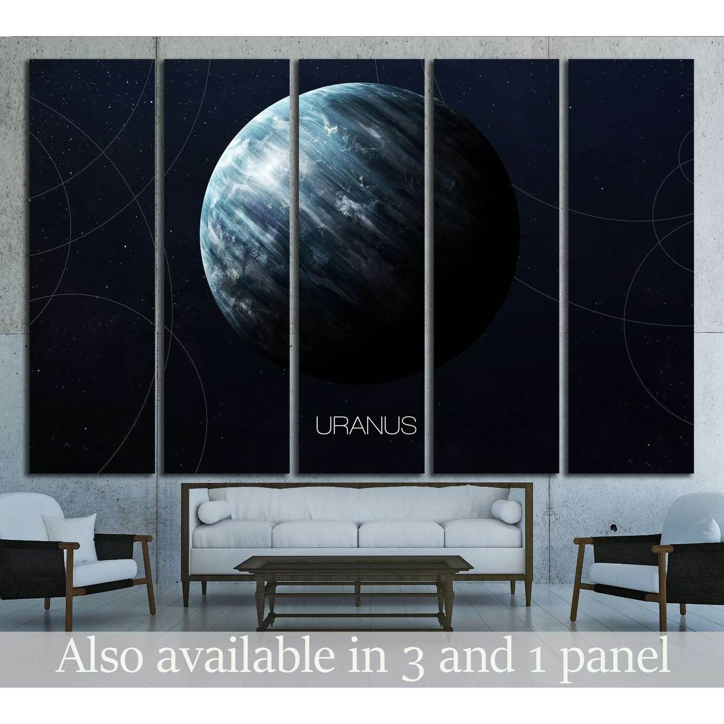 Uranus - High resolution images presents planets of the solar system. №2447 Ready to Hang Canvas PrintCanvas art arrives ready to hang, with hanging accessories included and no additional framing required. Every canvas print is hand-crafted, made on-deman