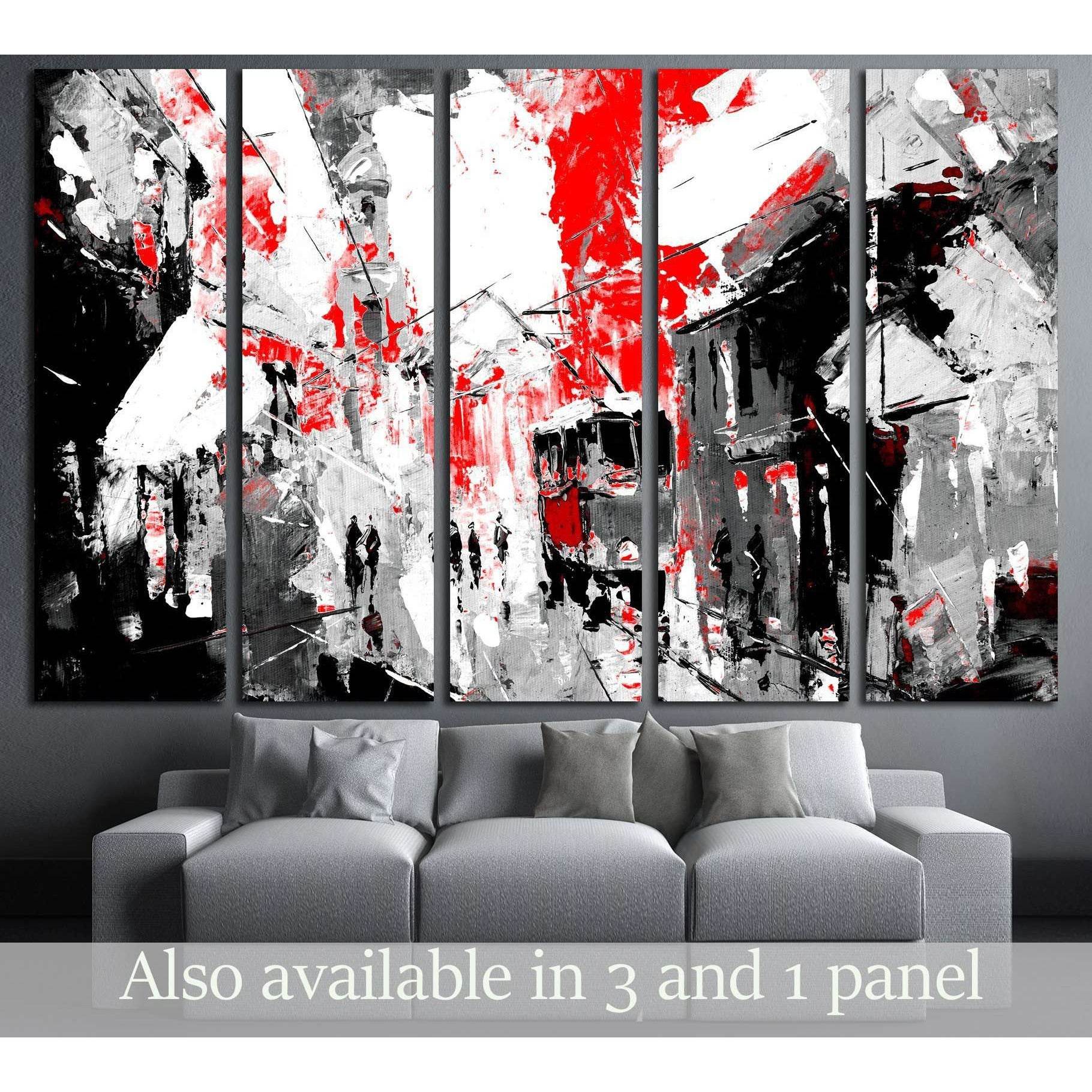 urban, city life, sin city inspiration - black and red color №3233 Ready to Hang Canvas PrintCanvas art arrives ready to hang, with hanging accessories included and no additional framing required. Every canvas print is hand-crafted, made on-demand at our