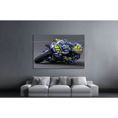 Valentino Rossi during Shell Malaysia Motorcycle Grand Prix (GP) 2016 №1881 Ready to Hang Canvas PrintCanvas art arrives ready to hang, with hanging accessories included and no additional framing required. Every canvas print is hand-crafted, made on-deman