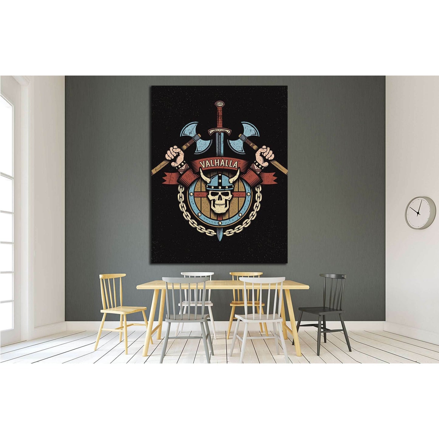 valhalla №4583 Ready to Hang Canvas PrintCanvas art arrives ready to hang, with hanging accessories included and no additional framing required. Every canvas print is hand-crafted, made on-demand at our workshop and expertly stretched around 100% North Am