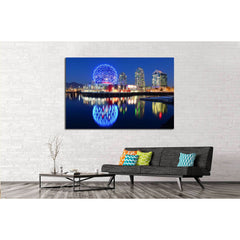 Vancouver at night, Vancouver, British Columbia, Canada №2173 Ready to Hang Canvas PrintCanvas art arrives ready to hang, with hanging accessories included and no additional framing required. Every canvas print is hand-crafted, made on-demand at our works