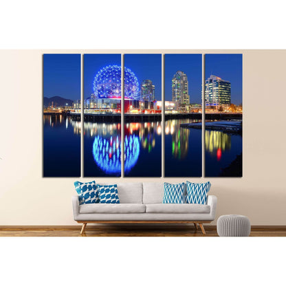 Vancouver at night, Vancouver, British Columbia, Canada №2173 Ready to Hang Canvas PrintCanvas art arrives ready to hang, with hanging accessories included and no additional framing required. Every canvas print is hand-crafted, made on-demand at our works