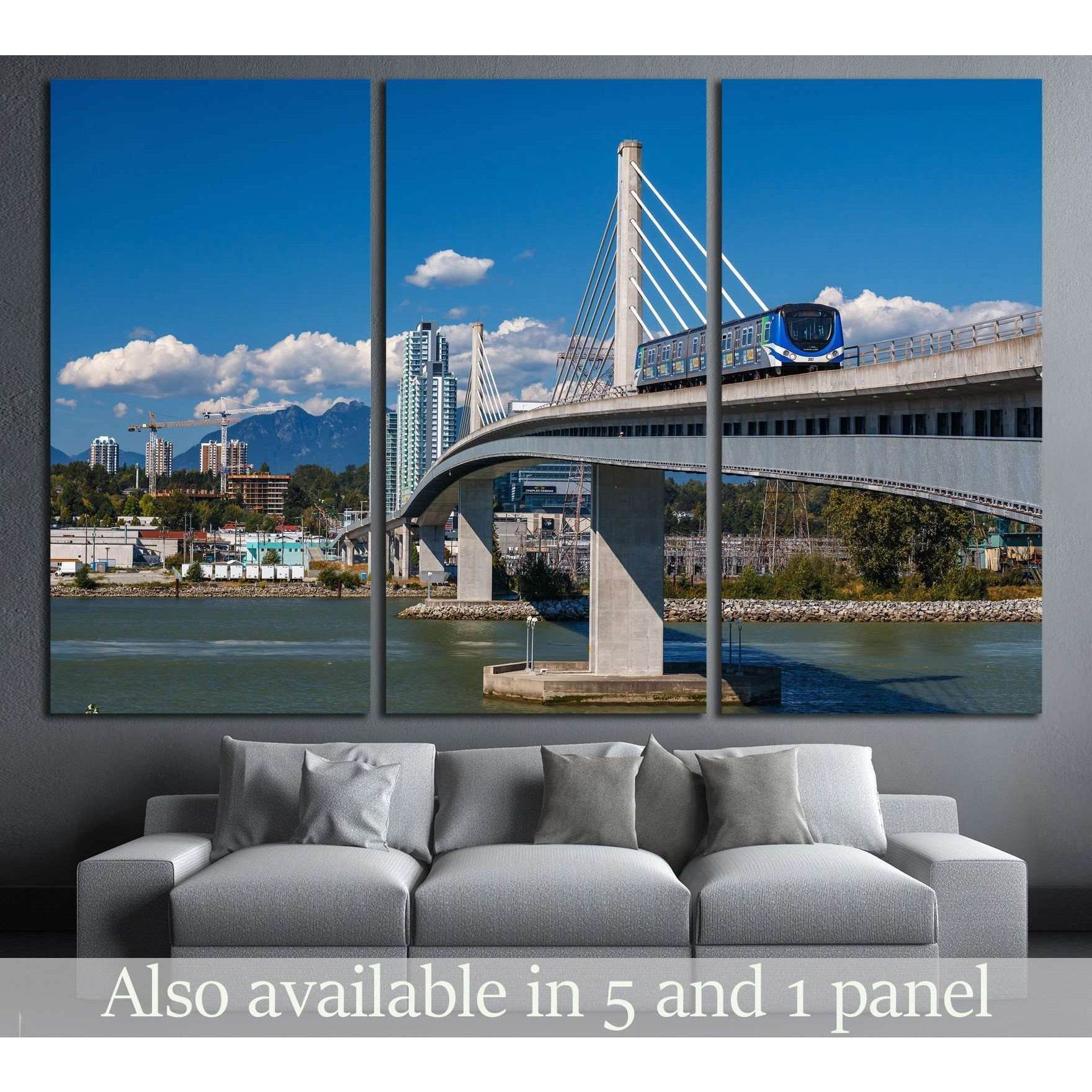 VANCOUVER, Canada Line train passes bridge №2316 Ready to Hang Canvas PrintCanvas art arrives ready to hang, with hanging accessories included and no additional framing required. Every canvas print is hand-crafted, made on-demand at our workshop and exper