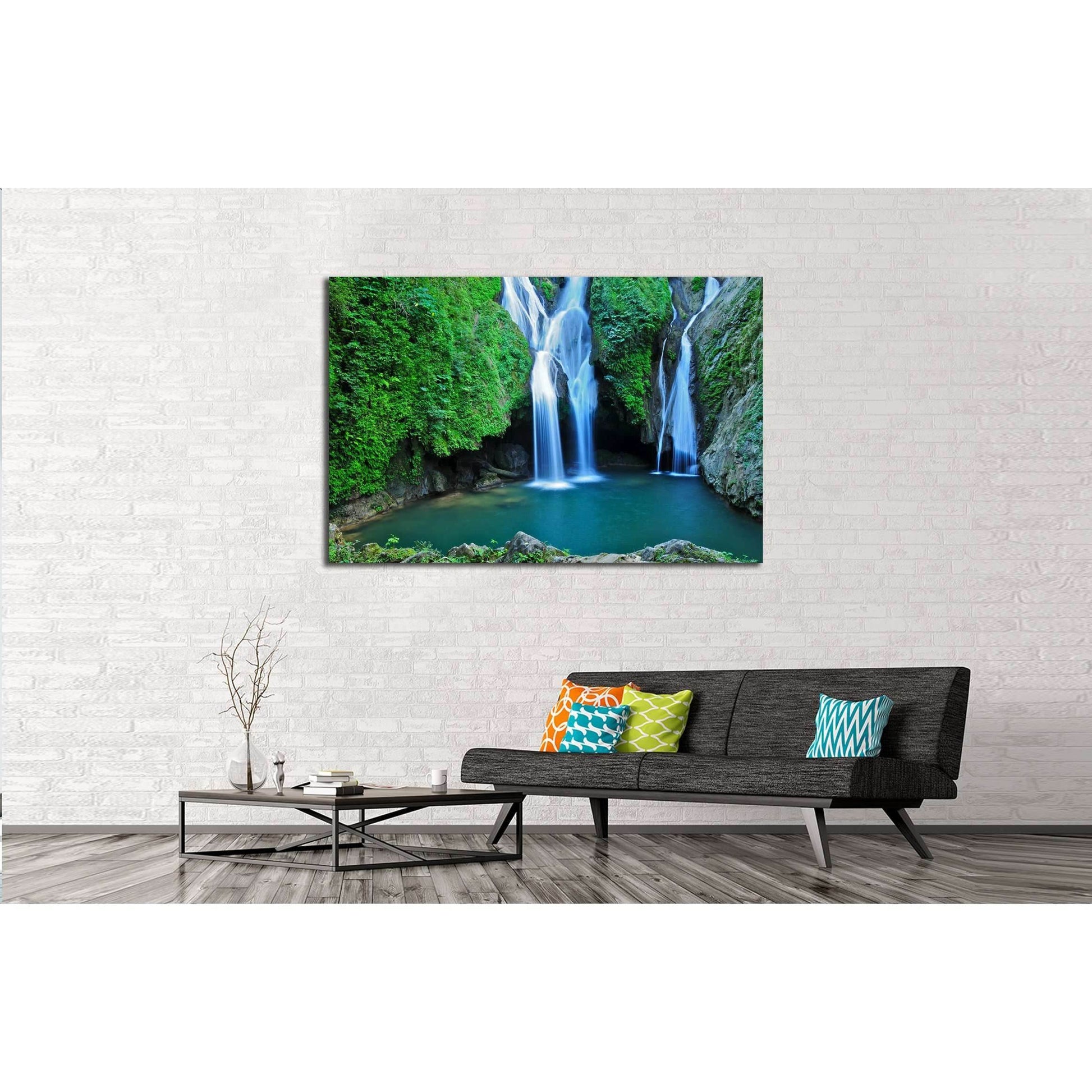 Vegas grande waterfall in Topes de Collante, Trinidad, Cuba №2686 Ready to Hang Canvas PrintCanvas art arrives ready to hang, with hanging accessories included and no additional framing required. Every canvas print is hand-crafted, made on-demand at our w