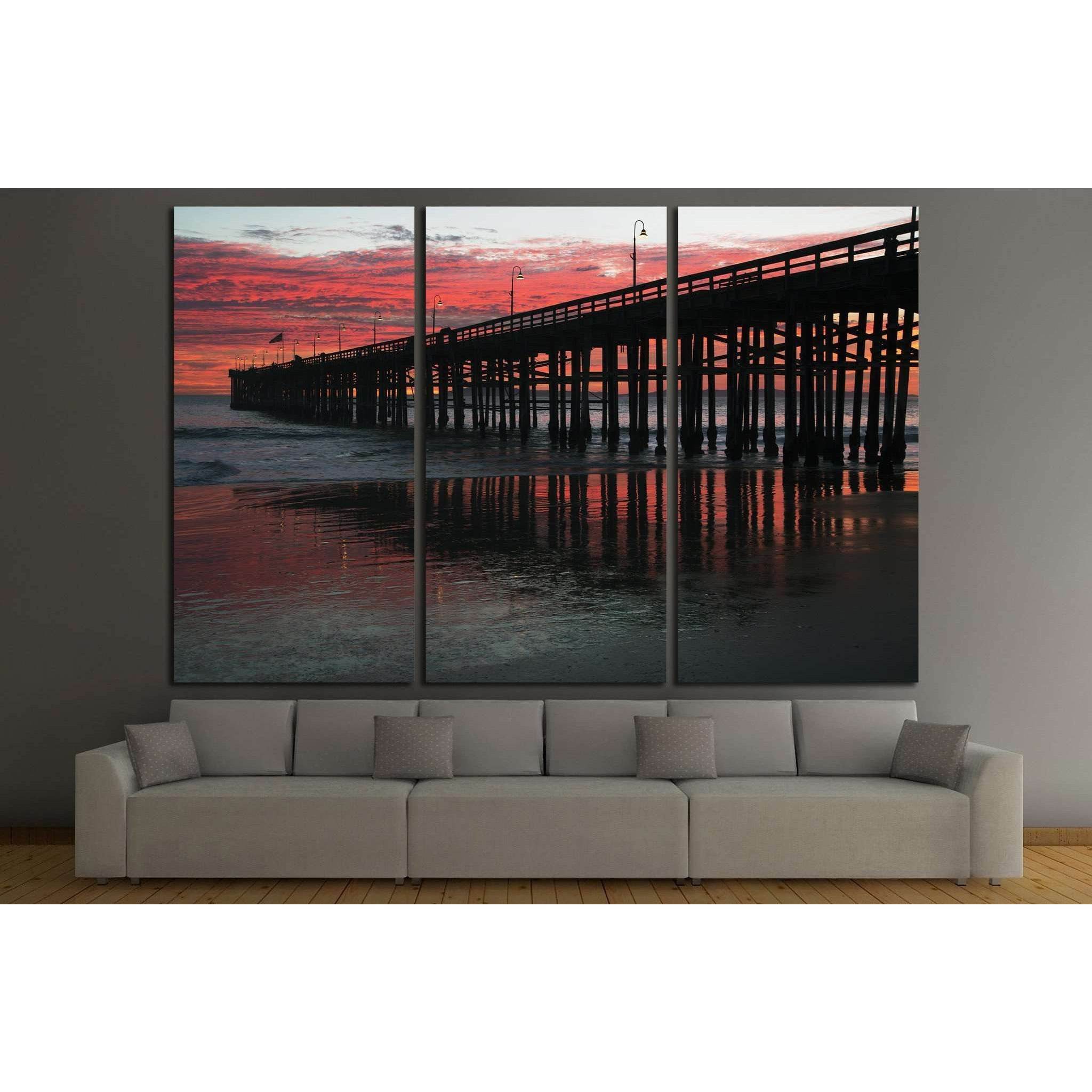 Ventura Pier at sunset, Ventura, California, USA №2052 Ready to Hang Canvas PrintCanvas art arrives ready to hang, with hanging accessories included and no additional framing required. Every canvas print is hand-crafted, made on-demand at our workshop and