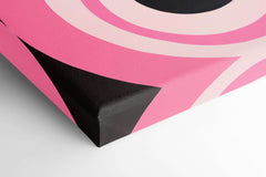 Vibrant Pink and Black Vortex - Canvas Print - Artoholica Ready to Hang Canvas Print