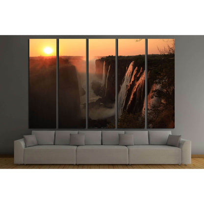 Victoria Falls Canvas Print, Eastern Cataract at Sunset Wall Art, Ready to Hang №2522Canvas art arrives ready to hang, with hanging accessories included and no additional framing required. Every canvas print is hand-crafted, made on-demand at our workshop