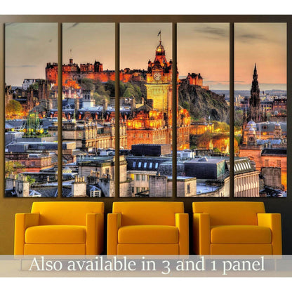 View from Calton Hill towards Edinburgh Castle - Scotland №1794 Ready to Hang Canvas PrintCanvas art arrives ready to hang, with hanging accessories included and no additional framing required. Every canvas print is hand-crafted, made on-demand at our wor