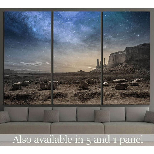 view of a rocky desert landscape at dusk №1311 Ready to Hang Canvas PrintCanvas art arrives ready to hang, with hanging accessories included and no additional framing required. Every canvas print is hand-crafted, made on-demand at our workshop and expertl