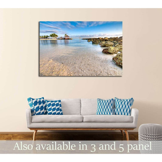 View of beach and ocean in Nassau, Bahamas. №2494 Ready to Hang Canvas PrintCanvas art arrives ready to hang, with hanging accessories included and no additional framing required. Every canvas print is hand-crafted, made on-demand at our workshop and expe