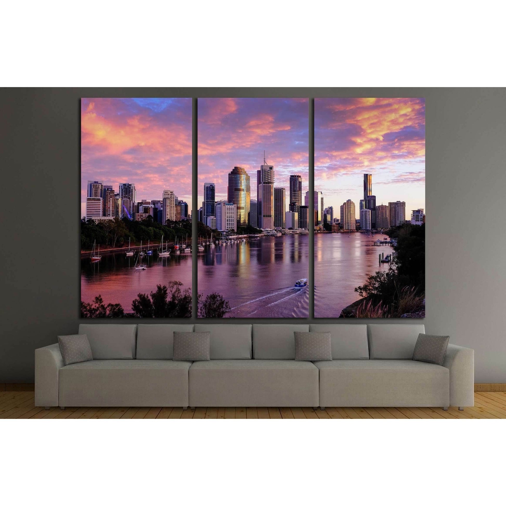 View of Brisbane City from Kangaroo Point cliffs №2329 Ready to Hang Canvas PrintCanvas art arrives ready to hang, with hanging accessories included and no additional framing required. Every canvas print is hand-crafted, made on-demand at our workshop and