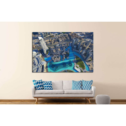 View of Dubai city from the top of a tower №1146 Ready to Hang Canvas PrintCanvas art arrives ready to hang, with hanging accessories included and no additional framing required. Every canvas print is hand-crafted, made on-demand at our workshop and exper