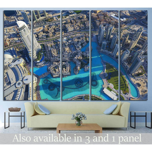 View of Dubai city from the top of a tower №1146 Ready to Hang Canvas PrintCanvas art arrives ready to hang, with hanging accessories included and no additional framing required. Every canvas print is hand-crafted, made on-demand at our workshop and exper