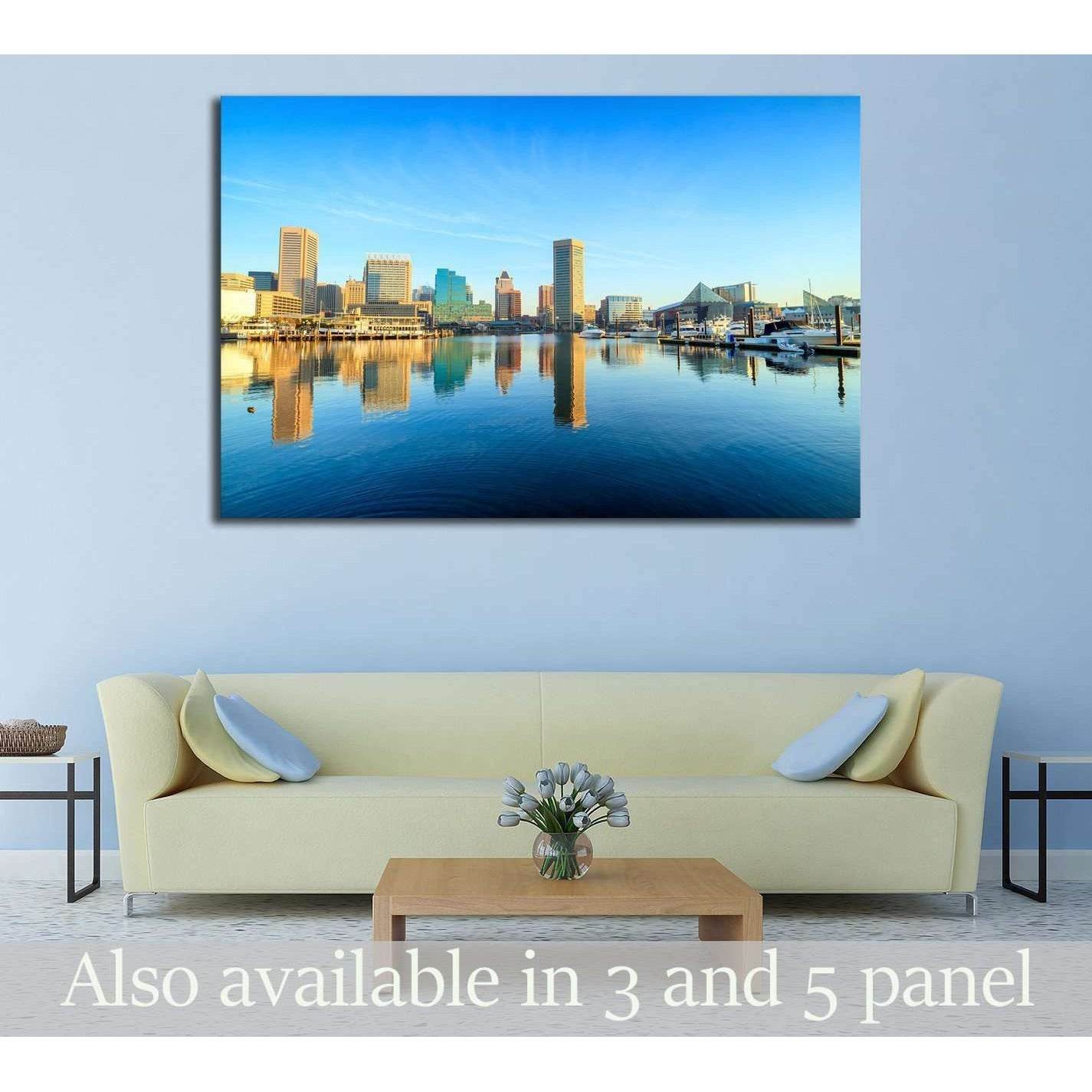 View of Inner Harbor area in downtown Baltimore Maryland USA №2186 Ready to Hang Canvas PrintCanvas art arrives ready to hang, with hanging accessories included and no additional framing required. Every canvas print is hand-crafted, made on-demand at our