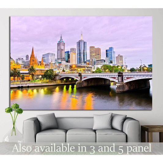 View of Melbourne №804 Ready to Hang Canvas PrintCanvas art arrives ready to hang, with hanging accessories included and no additional framing required. Every canvas print is hand-crafted, made on-demand at our workshop and expertly stretched around 100%