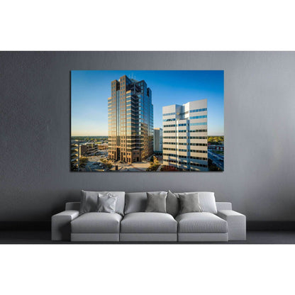 View of modern buildings in downtown Greensboro, North Carolina №1747 Ready to Hang Canvas PrintCanvas art arrives ready to hang, with hanging accessories included and no additional framing required. Every canvas print is hand-crafted, made on-demand at o