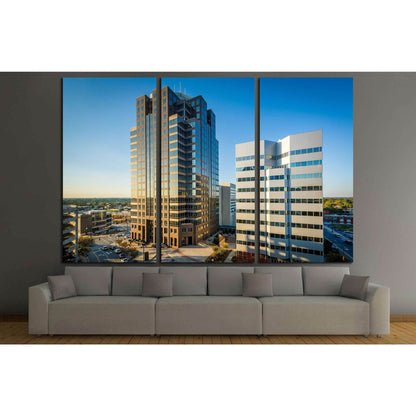 View of modern buildings in downtown Greensboro, North Carolina №1747 Ready to Hang Canvas PrintCanvas art arrives ready to hang, with hanging accessories included and no additional framing required. Every canvas print is hand-crafted, made on-demand at o