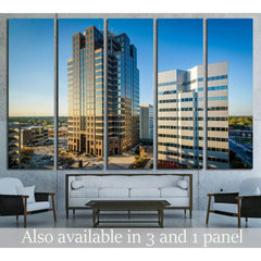 View of modern buildings in downtown Greensboro, North Carolina №1747 Ready to Hang Canvas PrintCanvas art arrives ready to hang, with hanging accessories included and no additional framing required. Every canvas print is hand-crafted, made on-demand at o