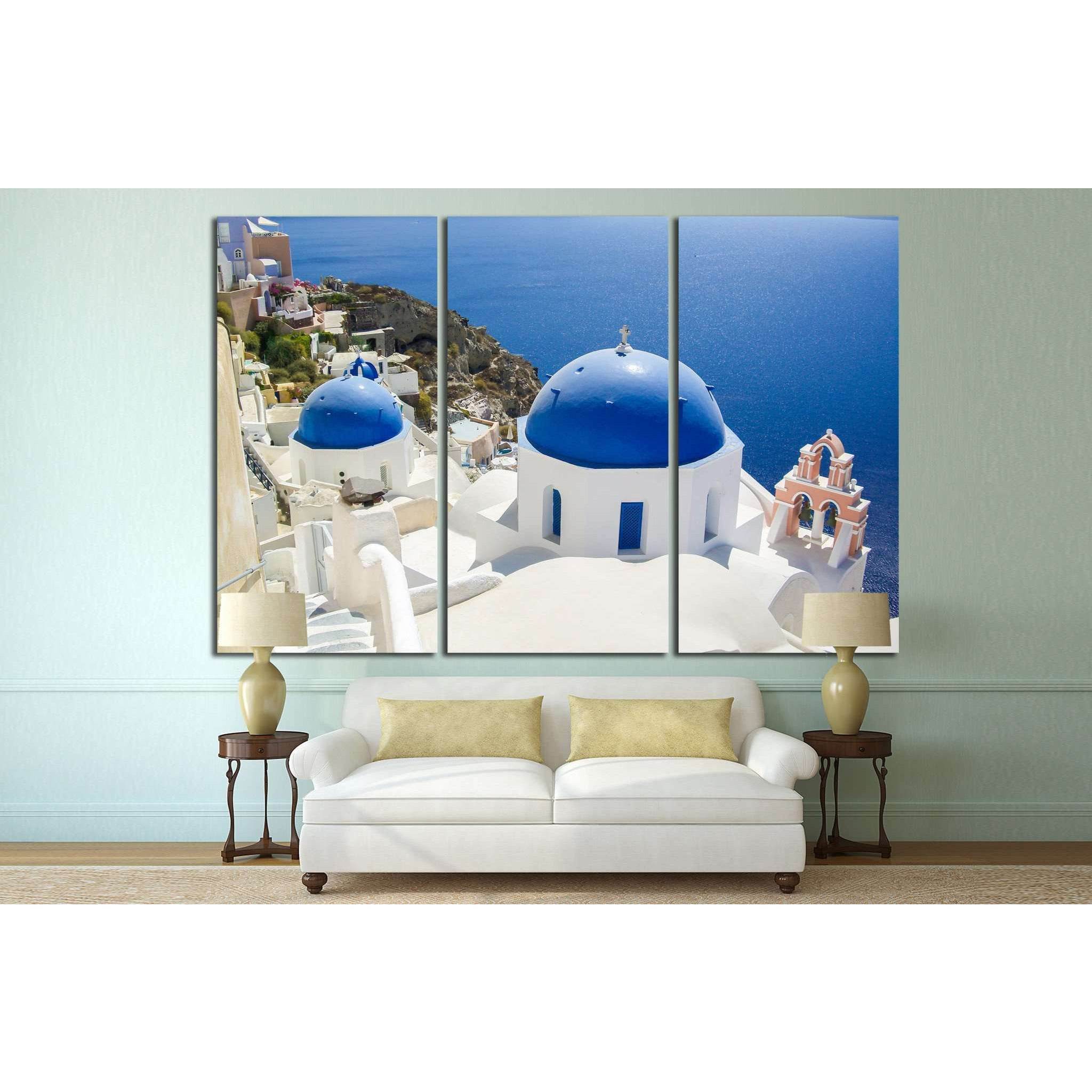 village of oia at santorini island, greece №1283 Ready to Hang Canvas PrintCanvas art arrives ready to hang, with hanging accessories included and no additional framing required. Every canvas print is hand-crafted, made on-demand at our workshop and exper