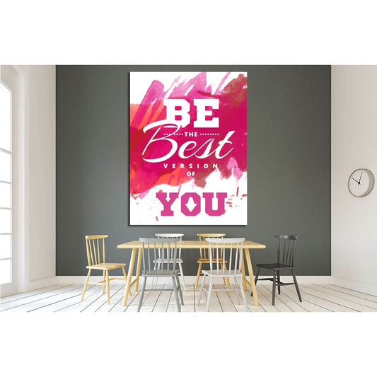 Vintage canvas with motivation quote on red pink abstract watercolor background №4561 Ready to Hang Canvas PrintCanvas art arrives ready to hang, with hanging accessories included and no additional framing required. Every canvas print is hand-crafted, mad