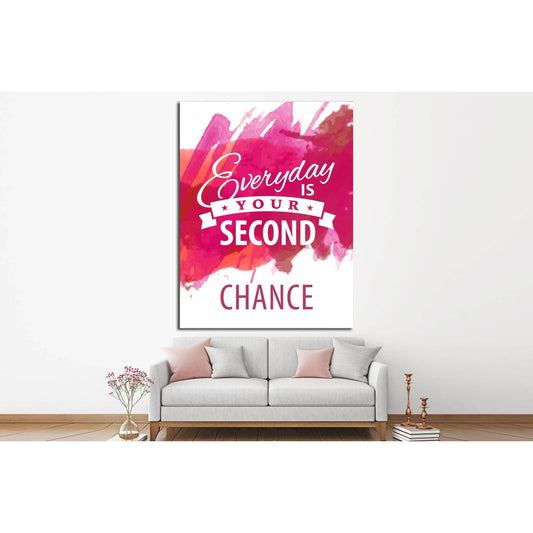 Vintage canvas with motivation quote on red pink abstract watercolor background №4563 Ready to Hang Canvas PrintCanvas art arrives ready to hang, with hanging accessories included and no additional framing required. Every canvas print is hand-crafted, mad