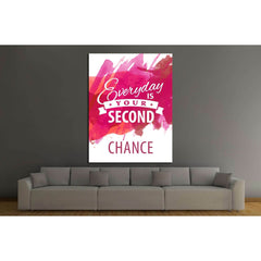 Vintage canvas with motivation quote on red pink abstract watercolor background №4563 Ready to Hang Canvas PrintCanvas art arrives ready to hang, with hanging accessories included and no additional framing required. Every canvas print is hand-crafted, mad