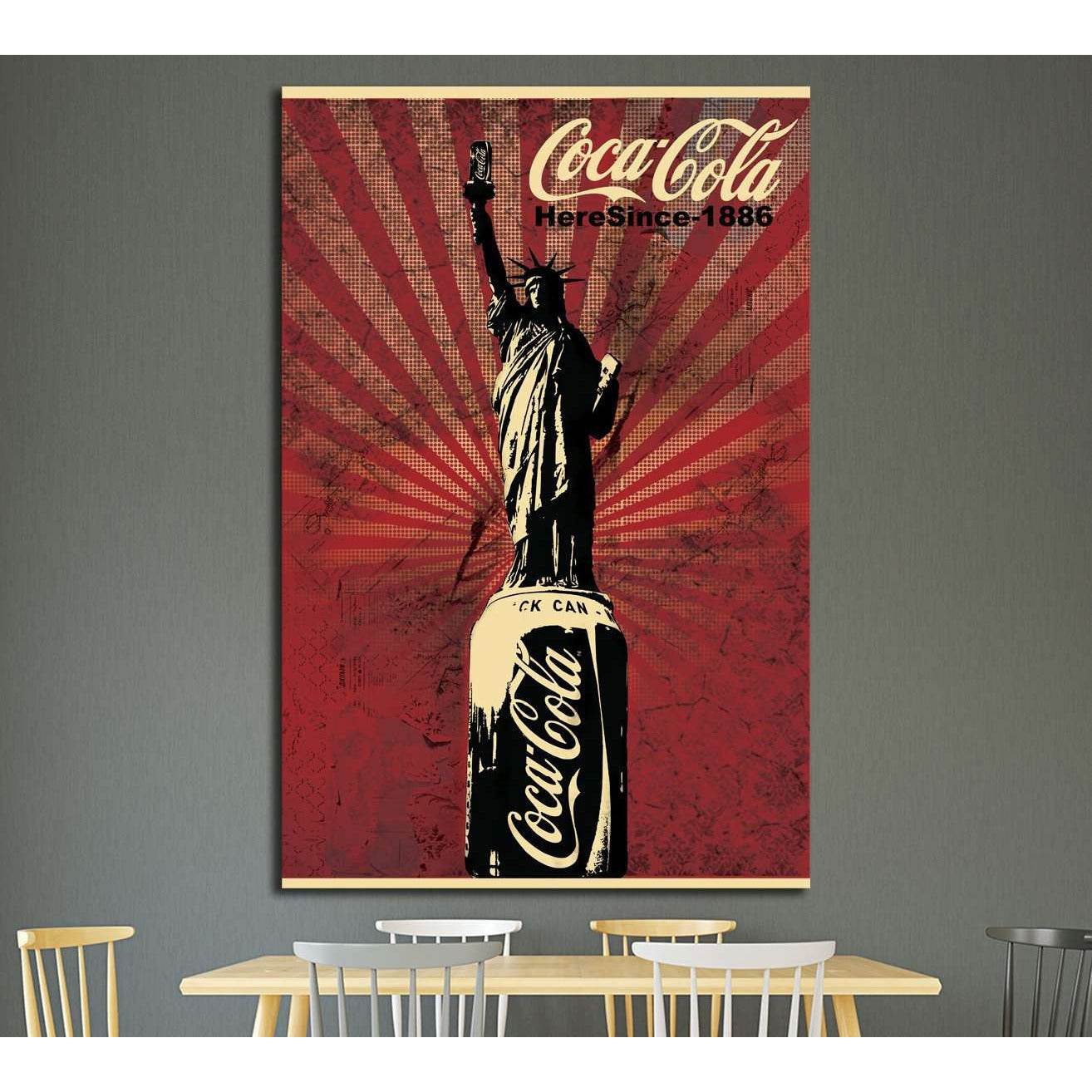 Vintage Coca Cola №3485 Ready to Hang Canvas PrintCanvas art arrives ready to hang, with hanging accessories included and no additional framing required. Every canvas print is hand-crafted, made on-demand at our workshop and expertly stretched around 100%