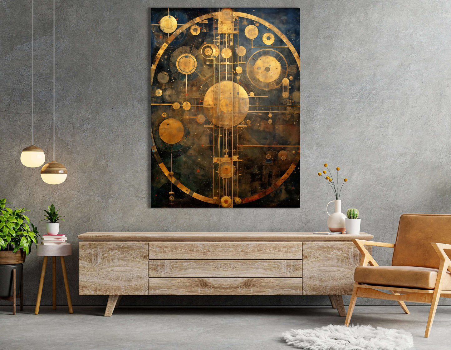 Vintage Cosmic Map - Canvas Print - Artoholica Ready to Hang Canvas Print