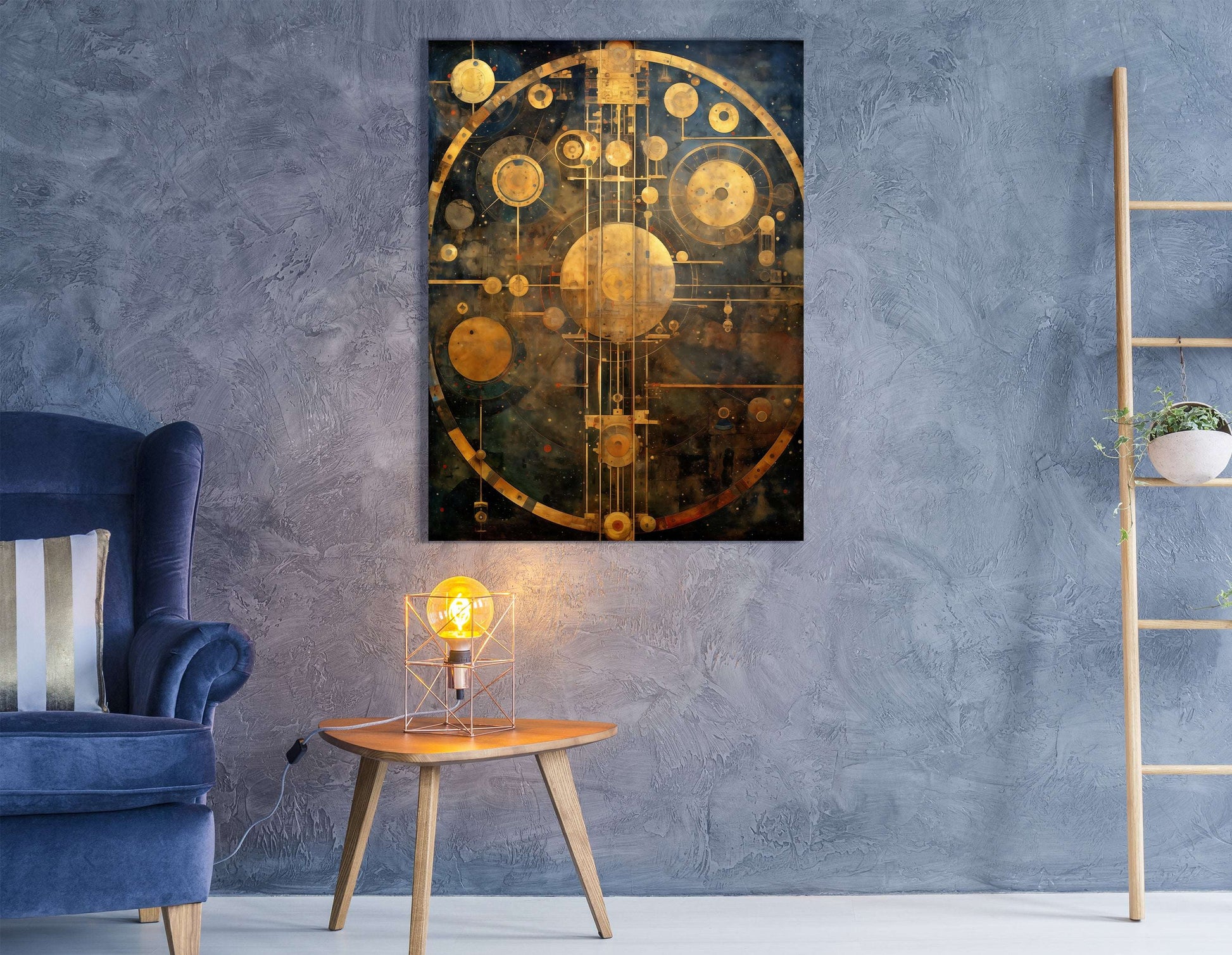 Vintage Cosmic Map - Canvas Print - Artoholica Ready to Hang Canvas Print