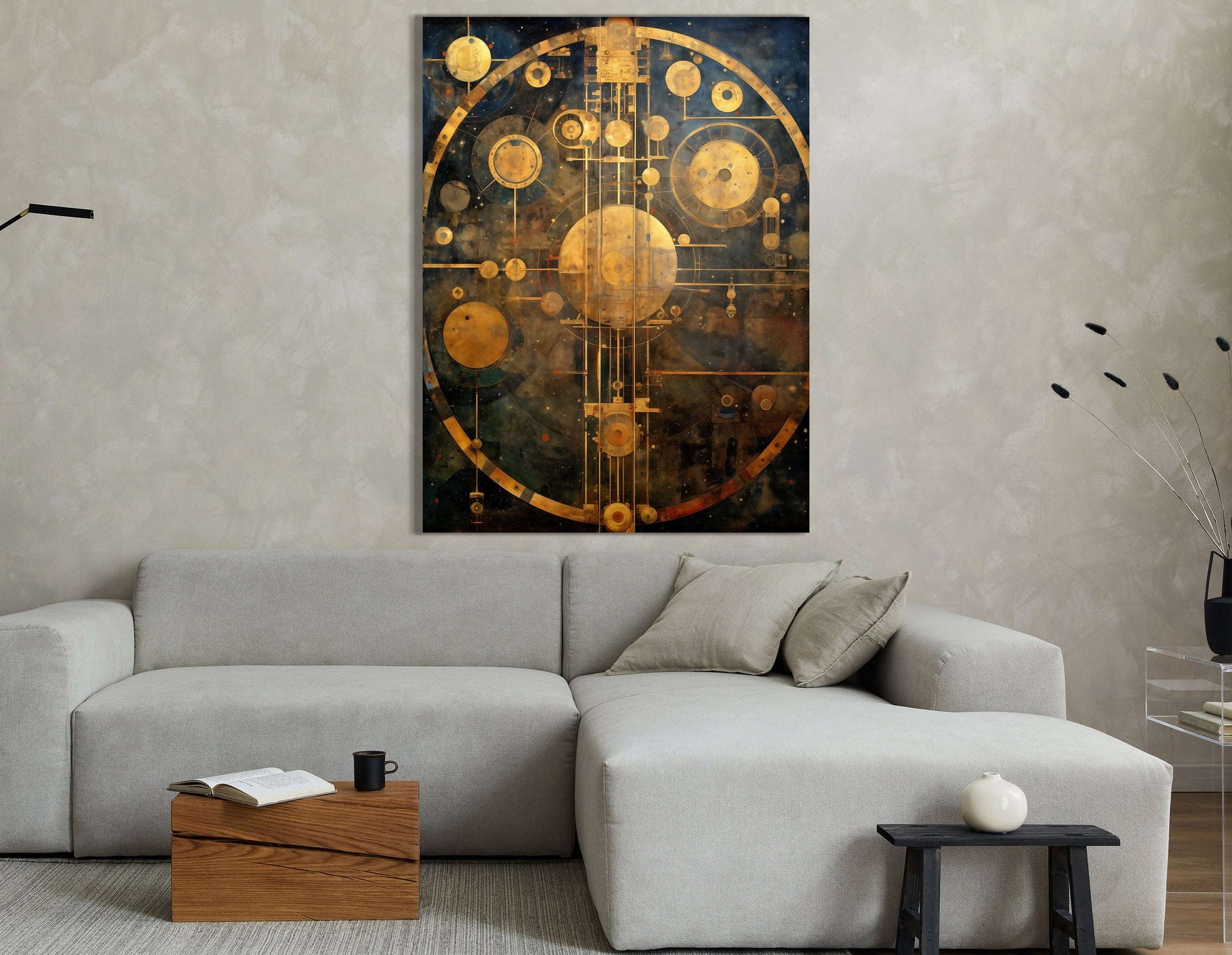 Vintage Cosmic Map - Canvas Print - Artoholica Ready to Hang Canvas Print