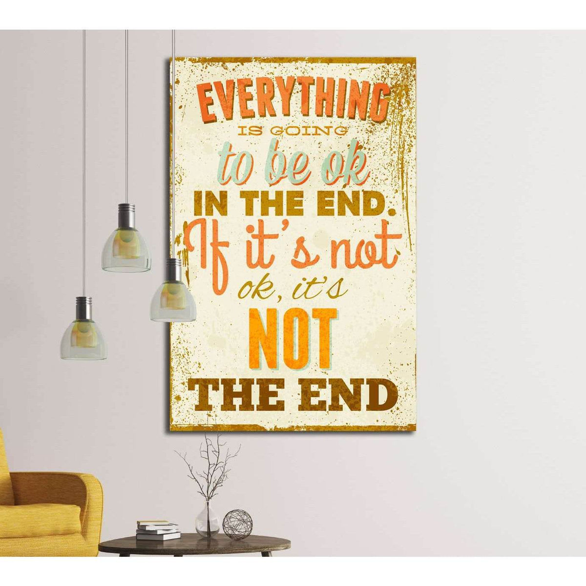 Vintage typography vector illustration with grunge effects №4569 Ready to Hang Canvas PrintCanvas art arrives ready to hang, with hanging accessories included and no additional framing required. Every canvas print is hand-crafted, made on-demand at our wo